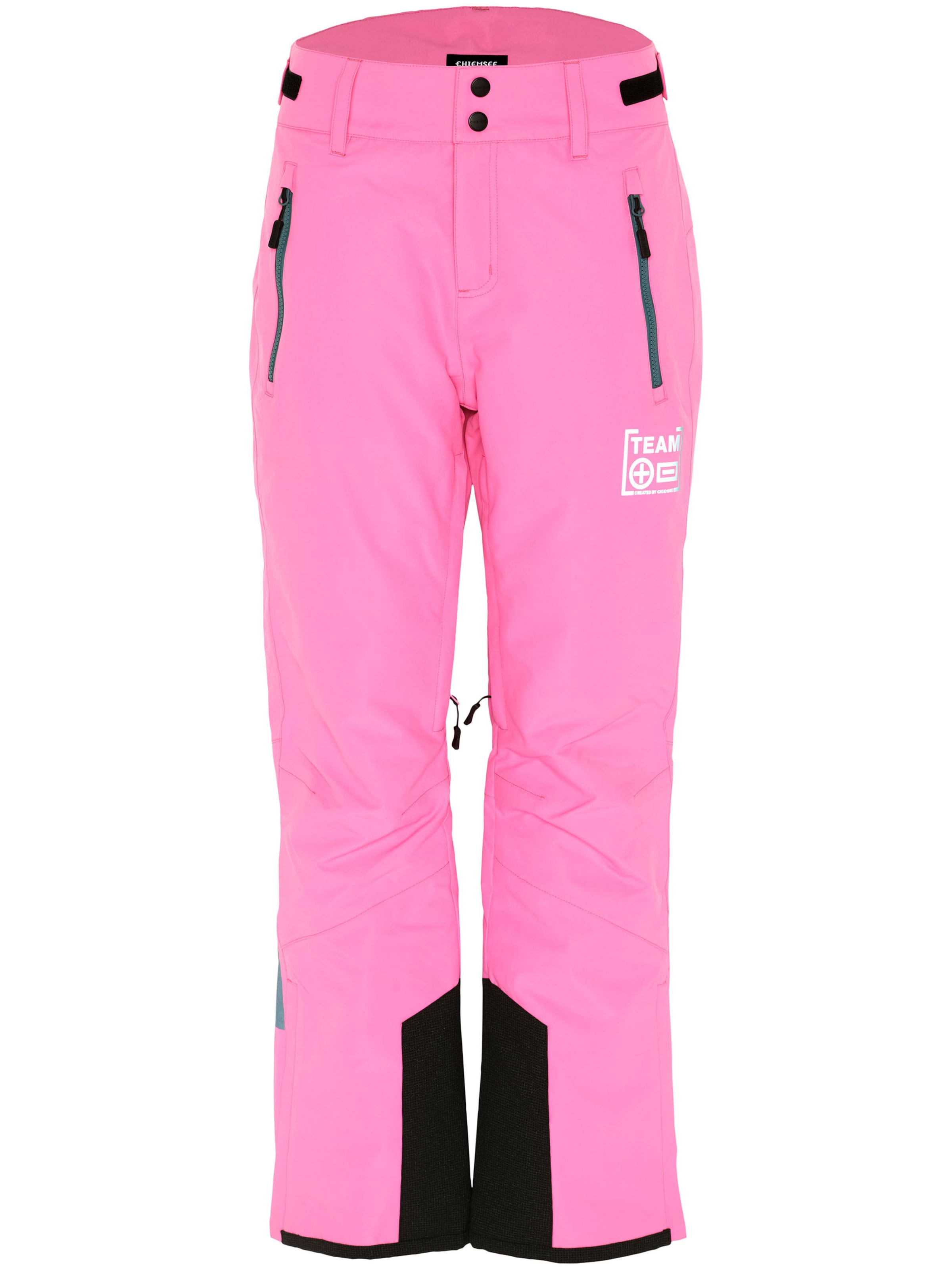 CHIEMSEE Regular Skihose ' mit reflektierendem Print ' in Pink: Vorderseite