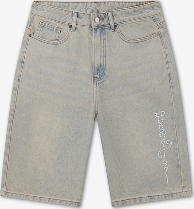 Džinsai iš Ed Hardy, spalva – šviesiai mėlyna / šviesiai žalia / oranžinė / juoda, Prekių apžvalga