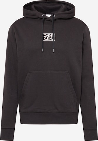 Calvin KleinSweater majica - crna boja: prednji dio