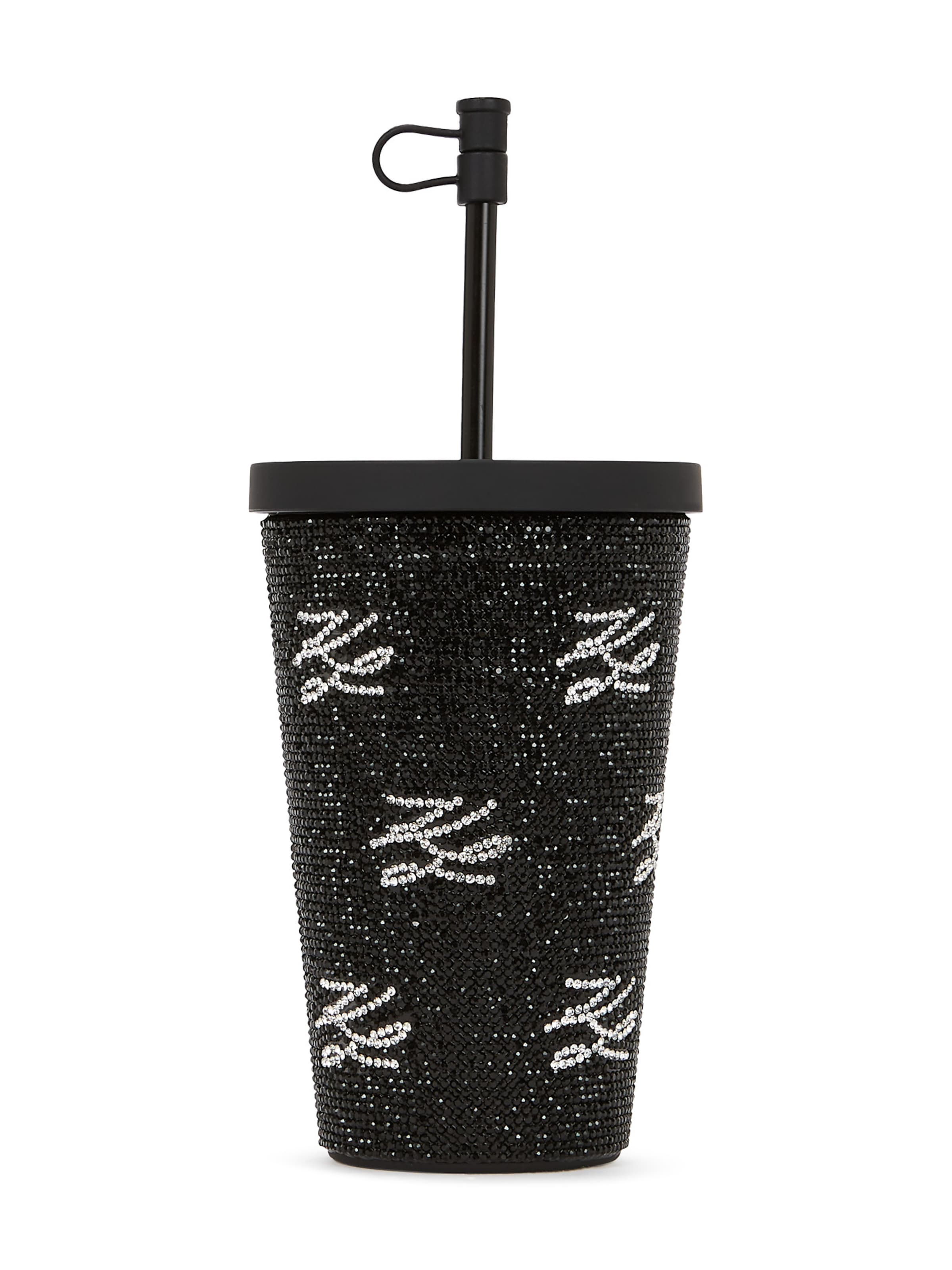 Karl Lagerfeld Стъклена чаша в черно