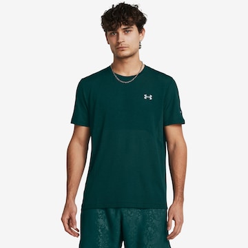 UNDER ARMOUR Performance Shirt 'SEAMLESS STRIDE' in Green: front