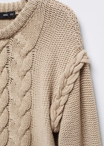 MANGO Pullover 'Matrix' i beige