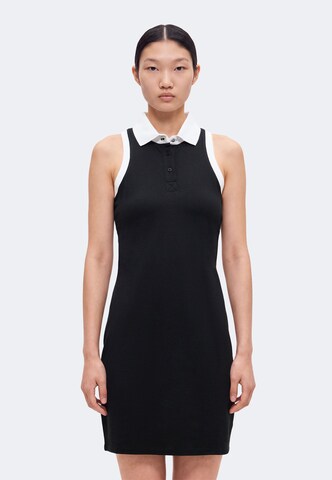 Robe 'IKON' Karl Lagerfeld en noir : devant