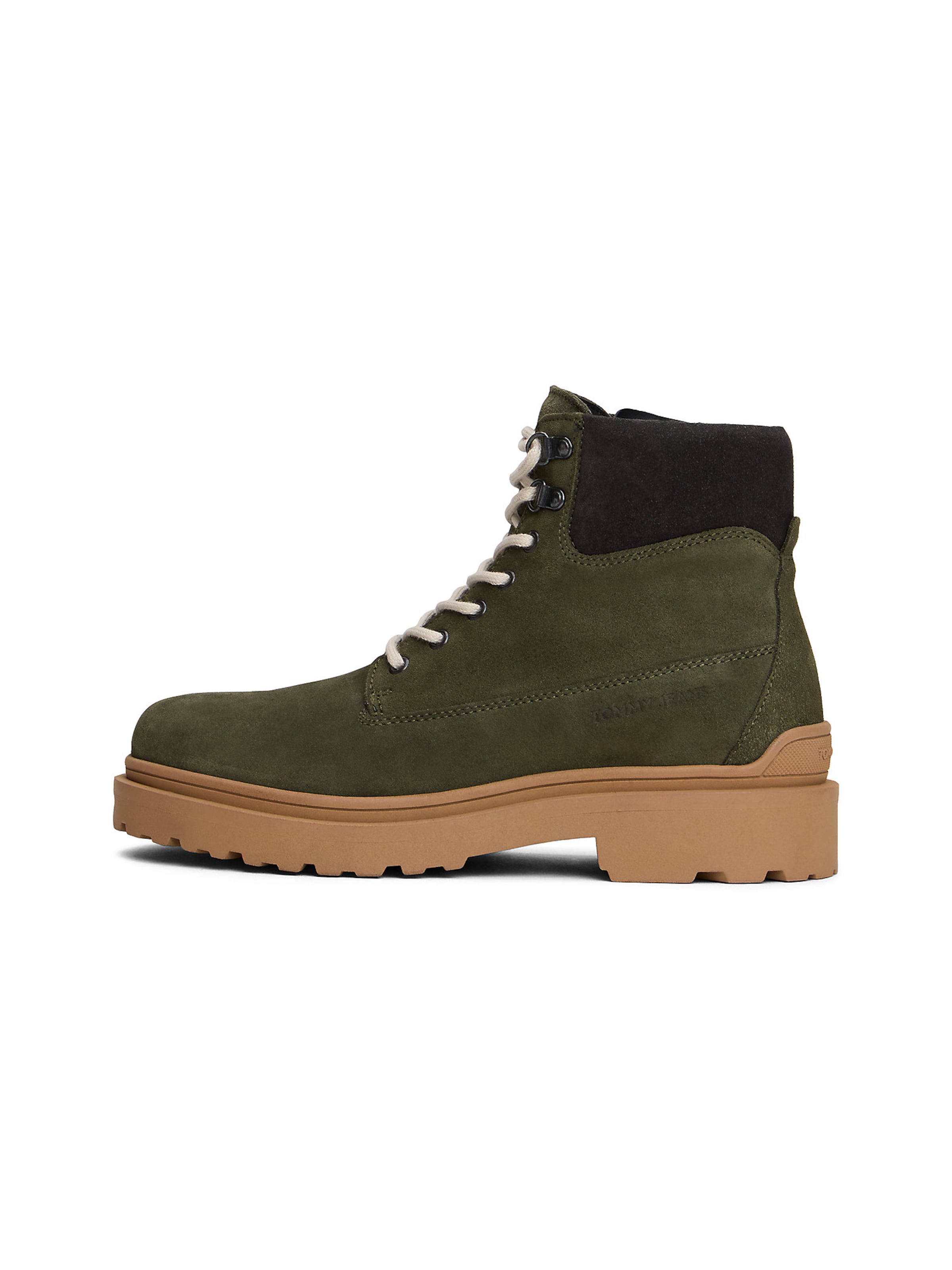 Tommy Jeans Lace-up boots in Green: front