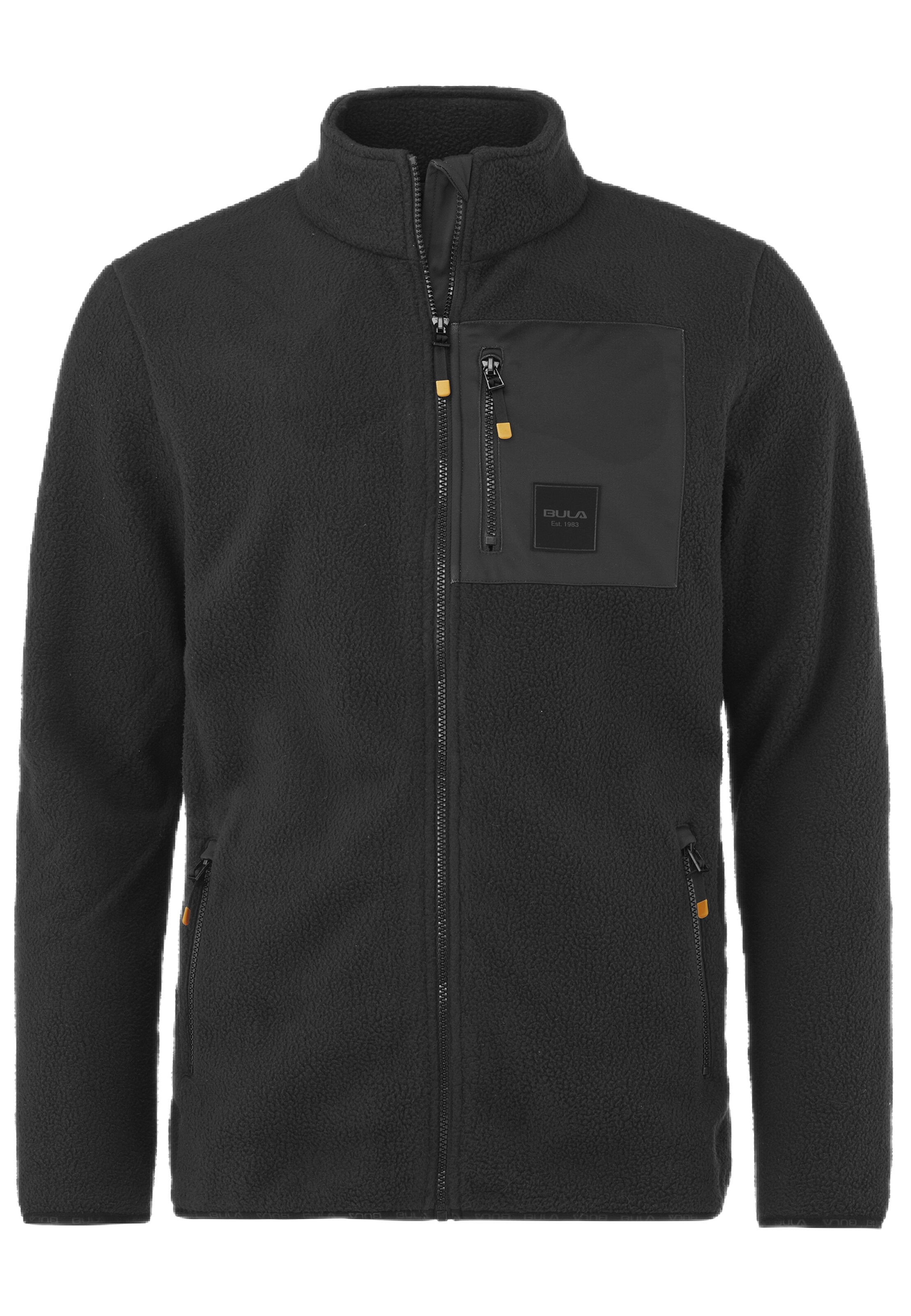 BULA Athletic Fleece Jacket in Black: front