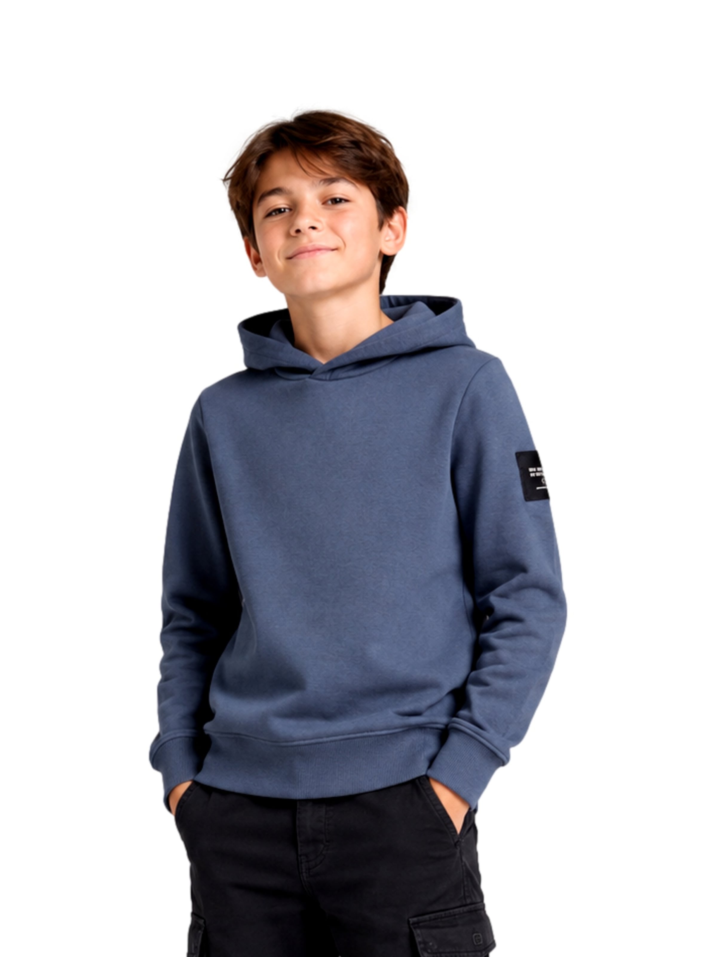 Jack & Jones Junior Sweatshirt 'Cleveland' i blå: framsida