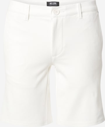 Pantaloni chino 'ONSMARK' di Only & Sons in bianco: frontale