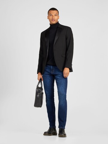 Slim fit Giacca da completo di TOPMAN in nero