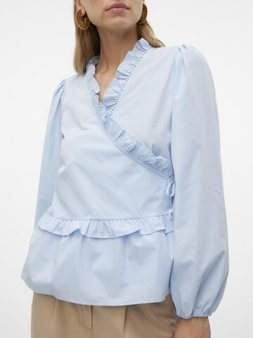 VERO MODA Blouse 'MAYA' in Blauw