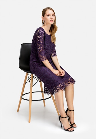 Robe de cocktail HELMIDGE en violet