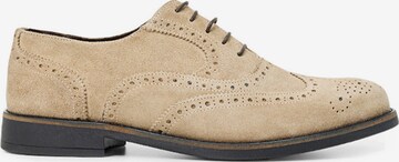 Chaussure à lacets 'Aldo Suede Oxford' Jerelyn Creado en beige : devant