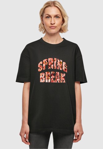 Maglietta 'Spring Break' di Merchcode in nero: frontale