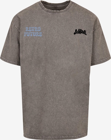 Lost Youth Shirt 'Dreamy Universe' in Grey: front