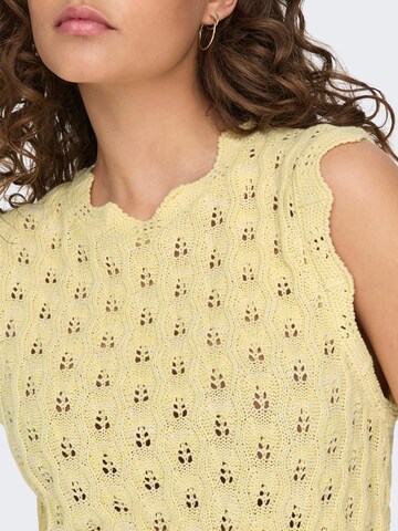 ONLY Knitted Top 'Luna' in Yellow