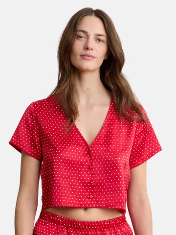 Camicia da notte 'MON COEUR' di ETAM in rosso: frontale