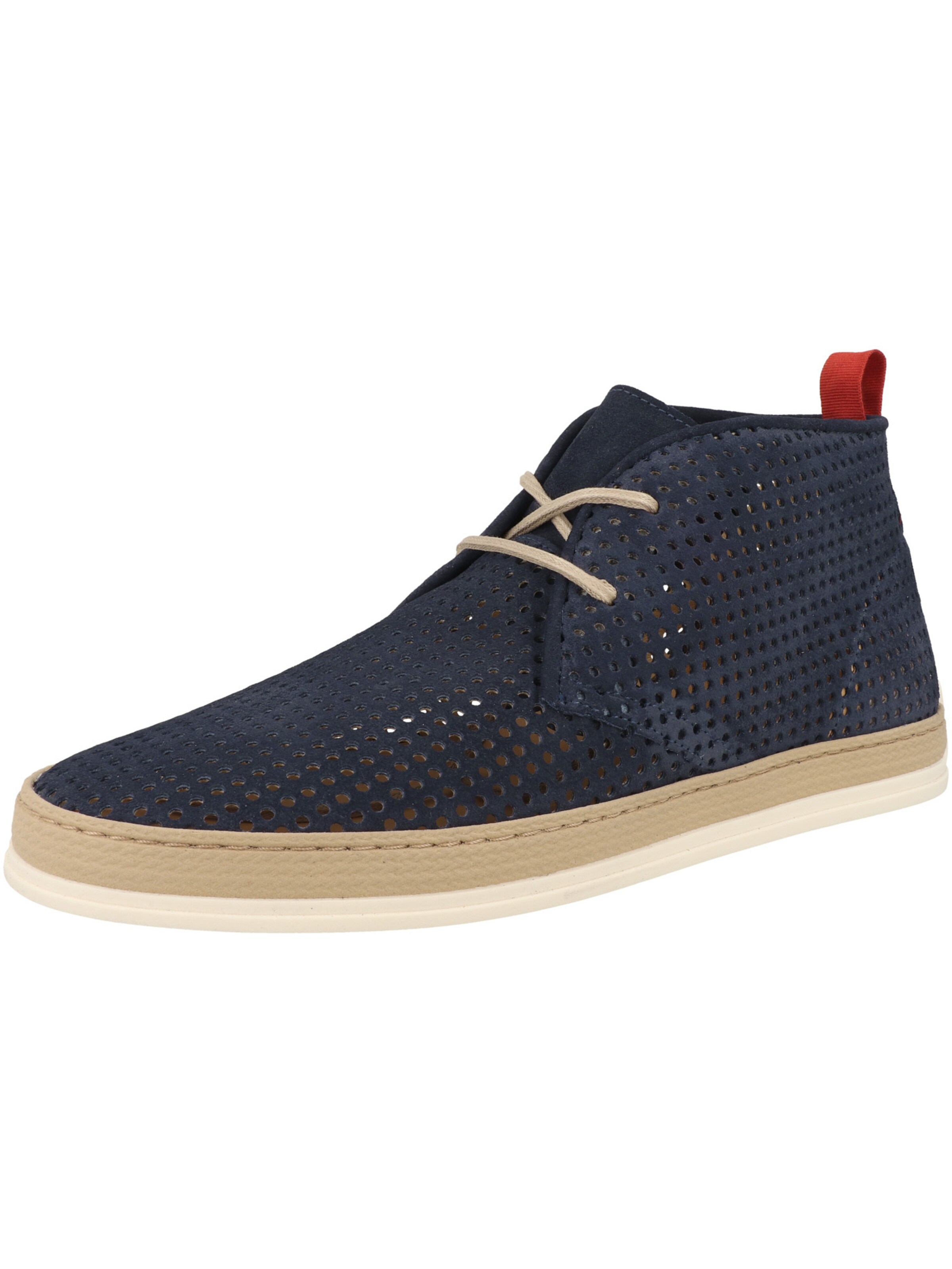 NOBRAND Veterschoen 'Carl 8' in Blauw: voorkant