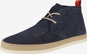 NOBRAND Schnürschuh 'Carl 8' in Blau: Vorderseite