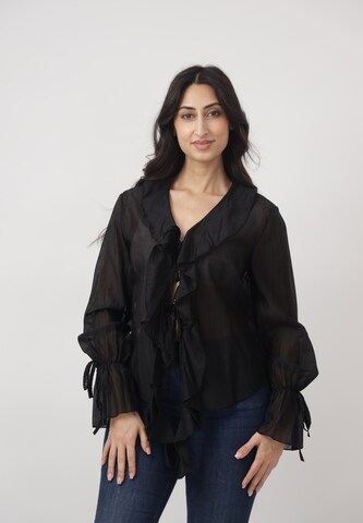 Elara Bluse i sort: forside