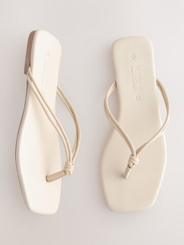 Next T-Bar Sandals in White