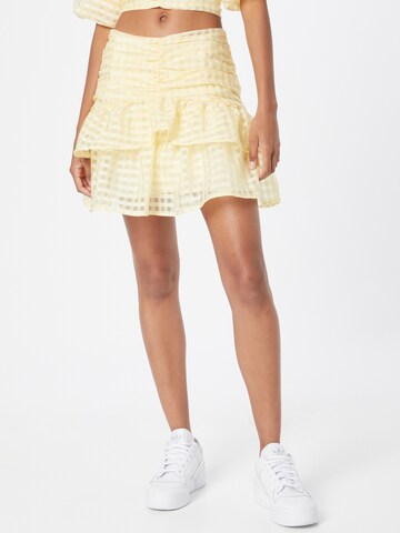 Jupe 'Simone' Gina Tricot en jaune : devant