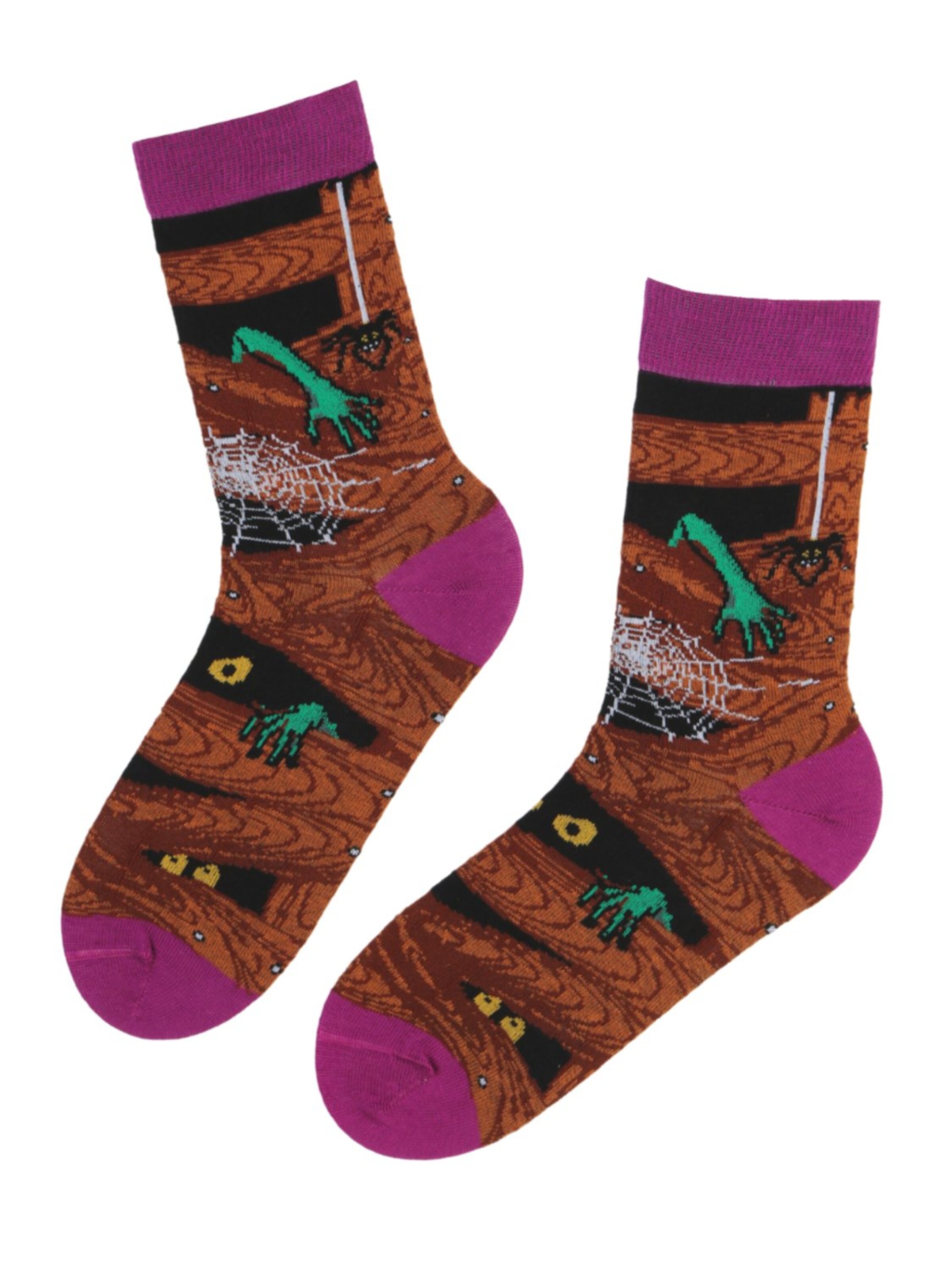 Sokisahtel Chaussettes en 36-40 en marron, Vue avec produit