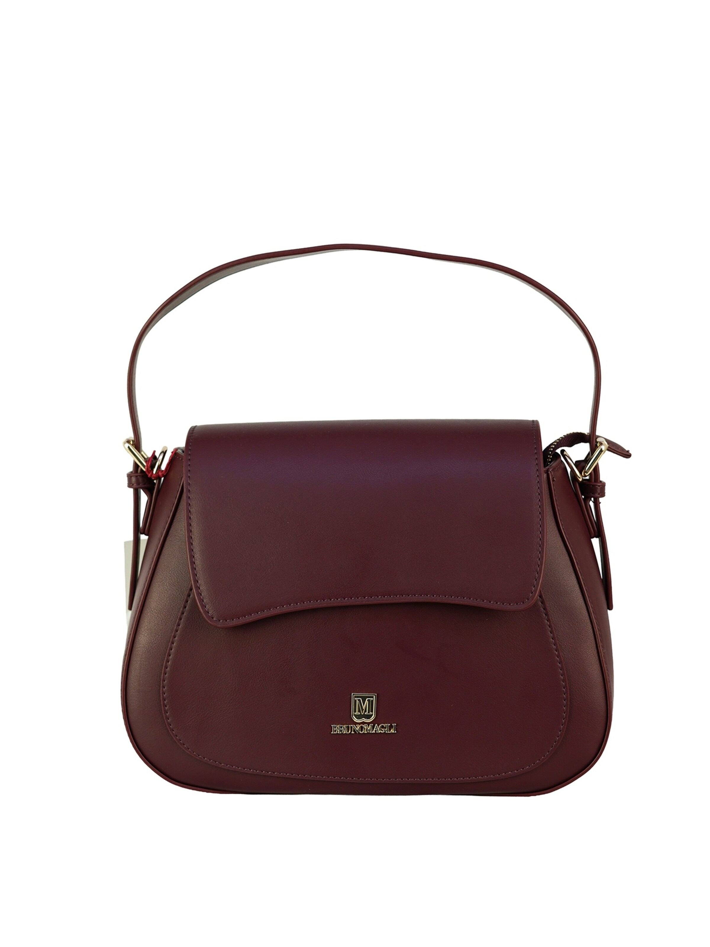 Borsa a mano 'Borsa a Mano Bruno Magli Grazia Saddle Eco-Leather Bottone Magnetico' di Bruno Magli in rosso: frontale