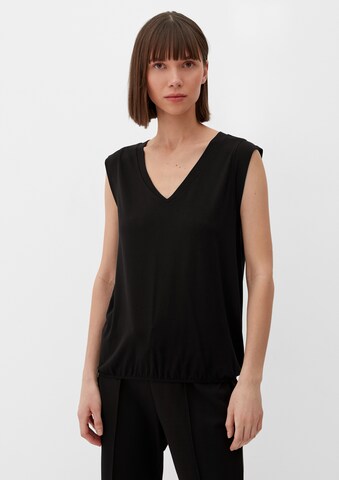 Top di s.Oliver in nero: frontale