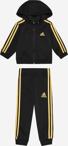 ADIDAS SPORTSWEAR Trainingspak 'Essentials' in Zwart: voorkant