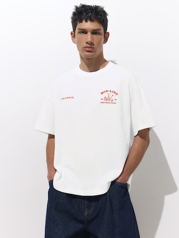 Pull&Bear Tričko - Biela: predná strana