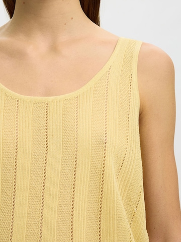 SELECTED Knitted top in Yellow