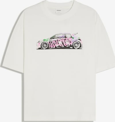 Bershka Paita koossa XS värissä vihreä / vaalea pinkki / musta / luonnonvalkoinen, Tuotenäkymä