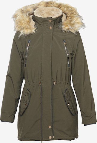 KOROSHI Winter jacket in Green: front