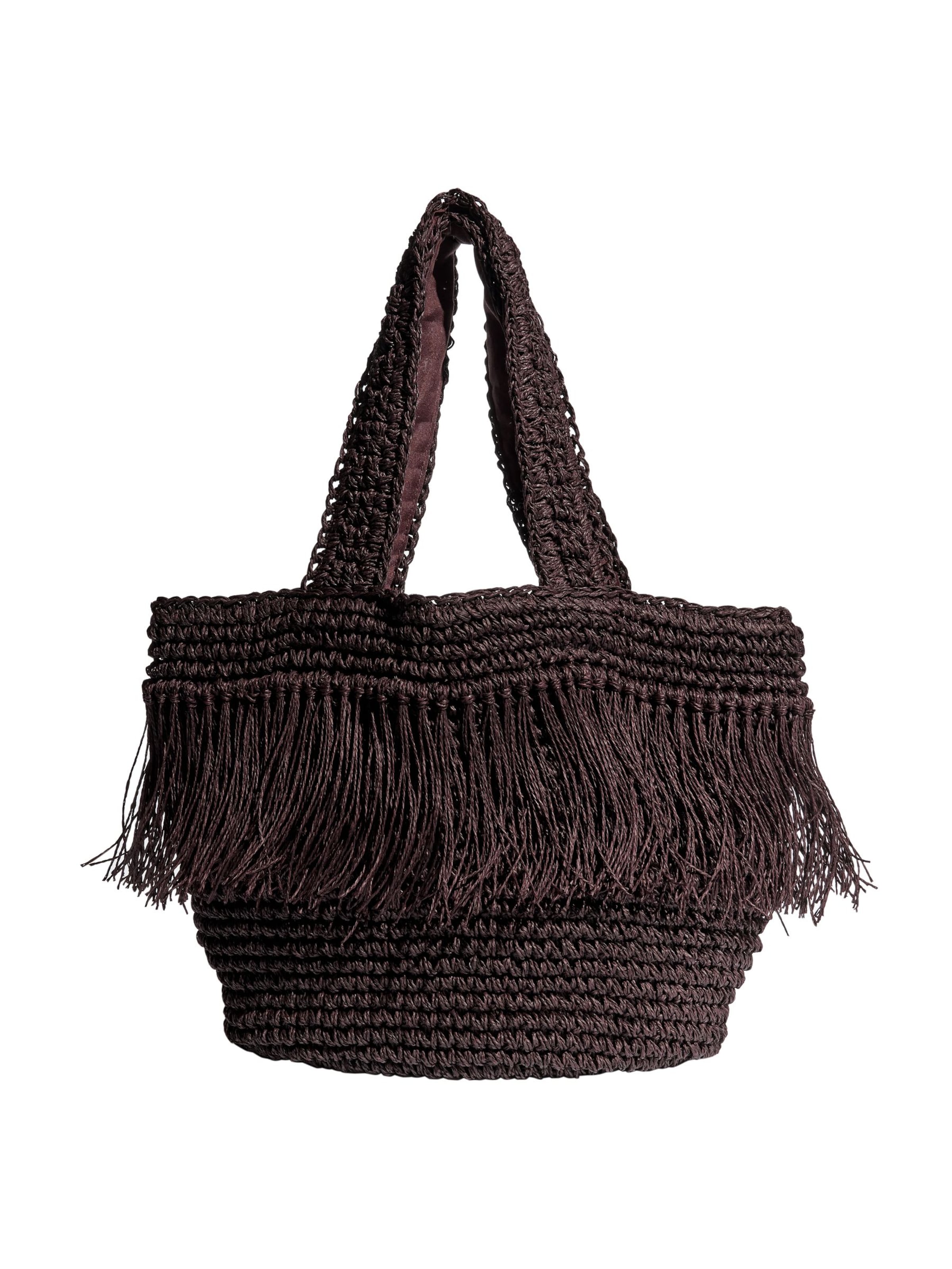 Lipsy Плажна чанта в кафяво: отпред