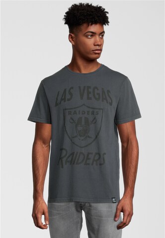 Recovered Shirt 'NFL Raiders Logo' in Black: front