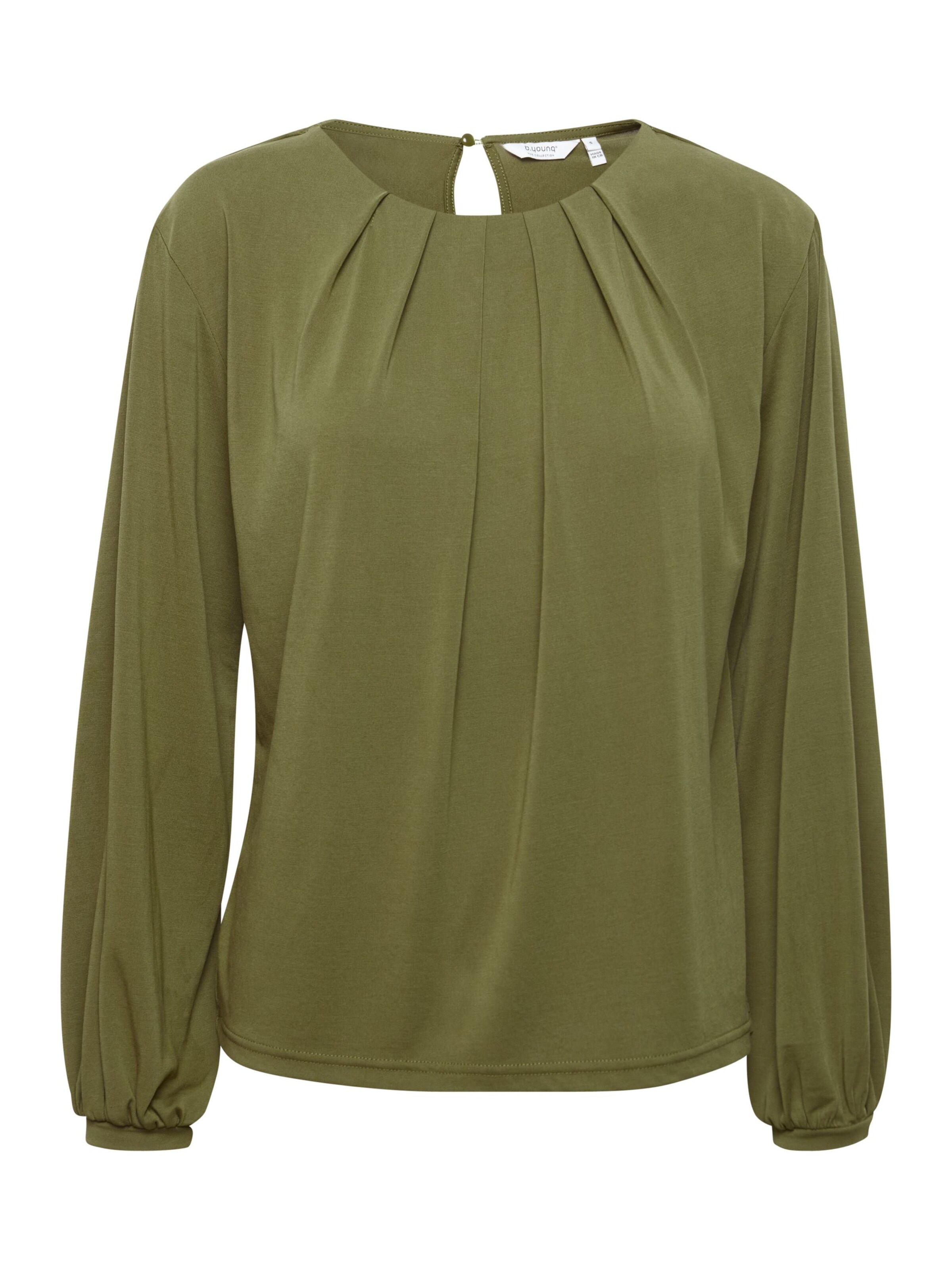 b.young Shirts 'PERL' i oliven, Produktvisning