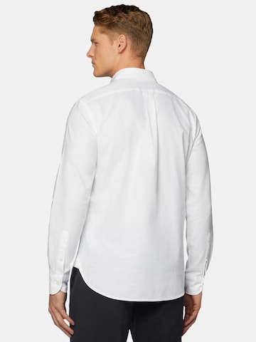 Boggi Milano Comfort Fit Skjorte i hvit
