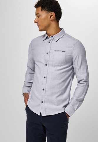 Street One MEN Regular fit Button Up Shirt in Grey: front