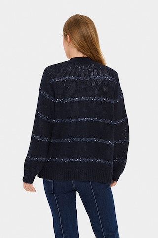 SAINT TROPEZ Strickjacke ' NoraliSZ' in Blau