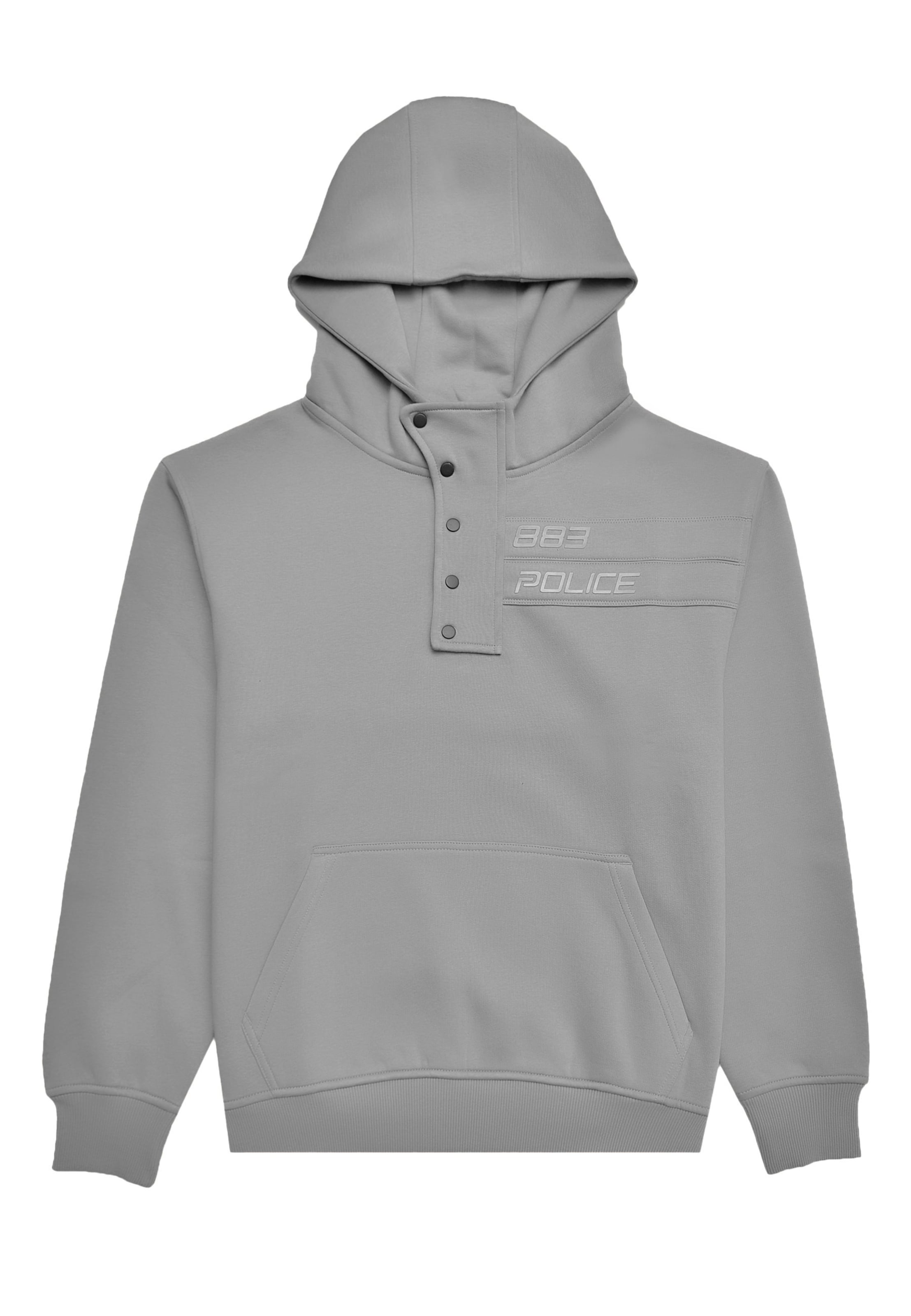 883Police Sweatshirt 'Casey' in Grau: Vorderseite