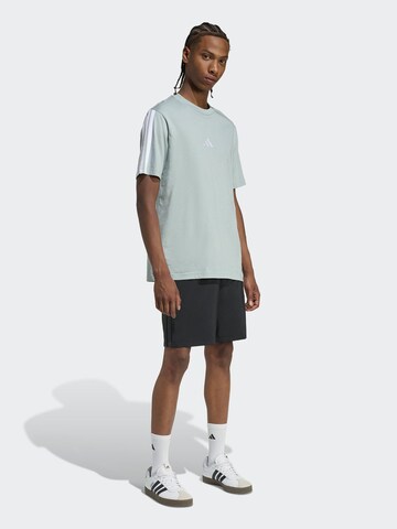 ADIDAS SPORTSWEAR Funkcionalna majica 'Essentials 3' | zelena barva: sprednja stran