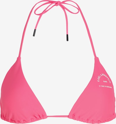 Bikinio viršutinė dalis 'Rue St-Guillaume' iš Karl Lagerfeld, spalva – rožinė / balta, Prekių apžvalga