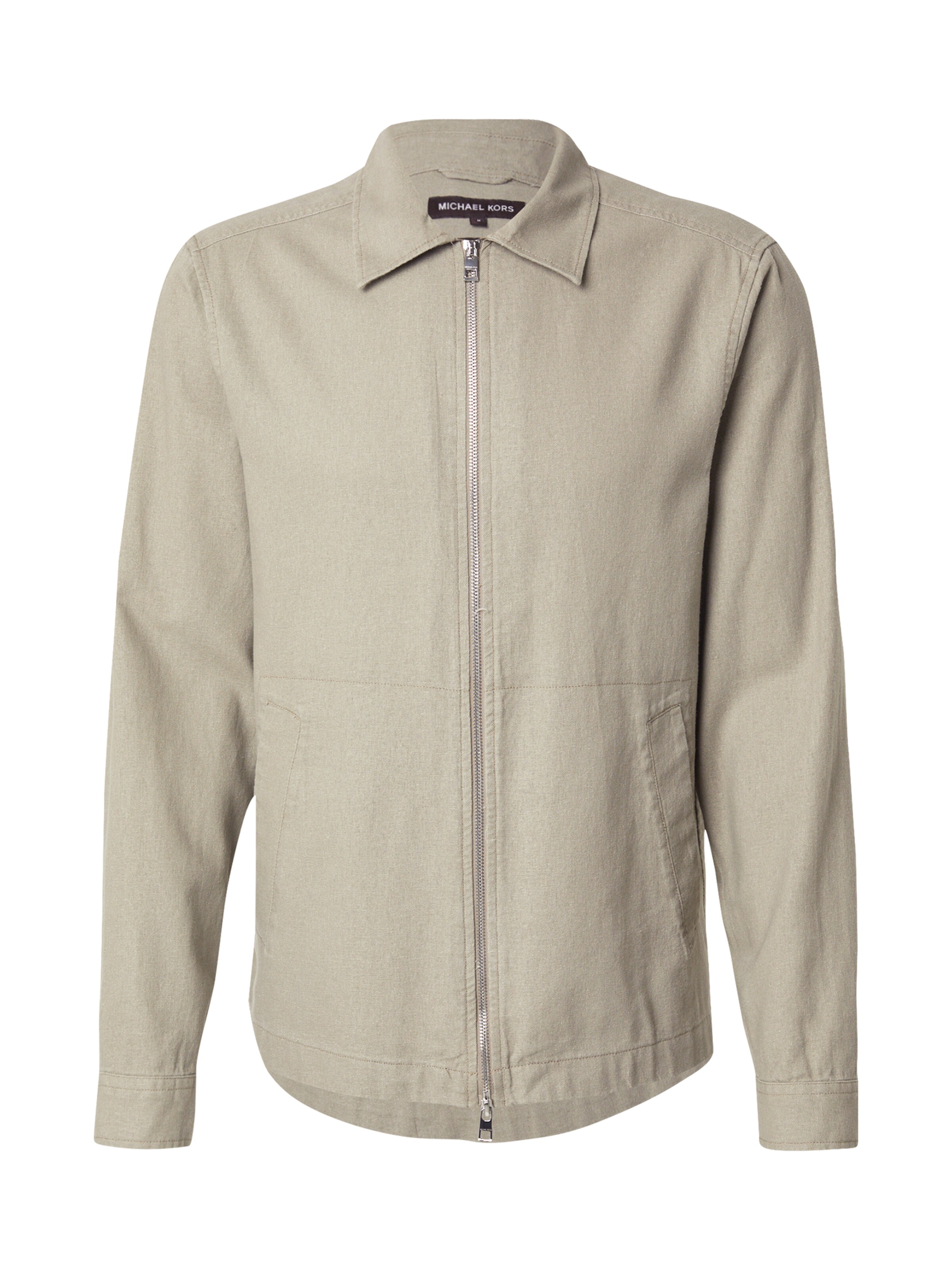 brūns Michael Kors Starpsezonu jaka: no priekšpuses