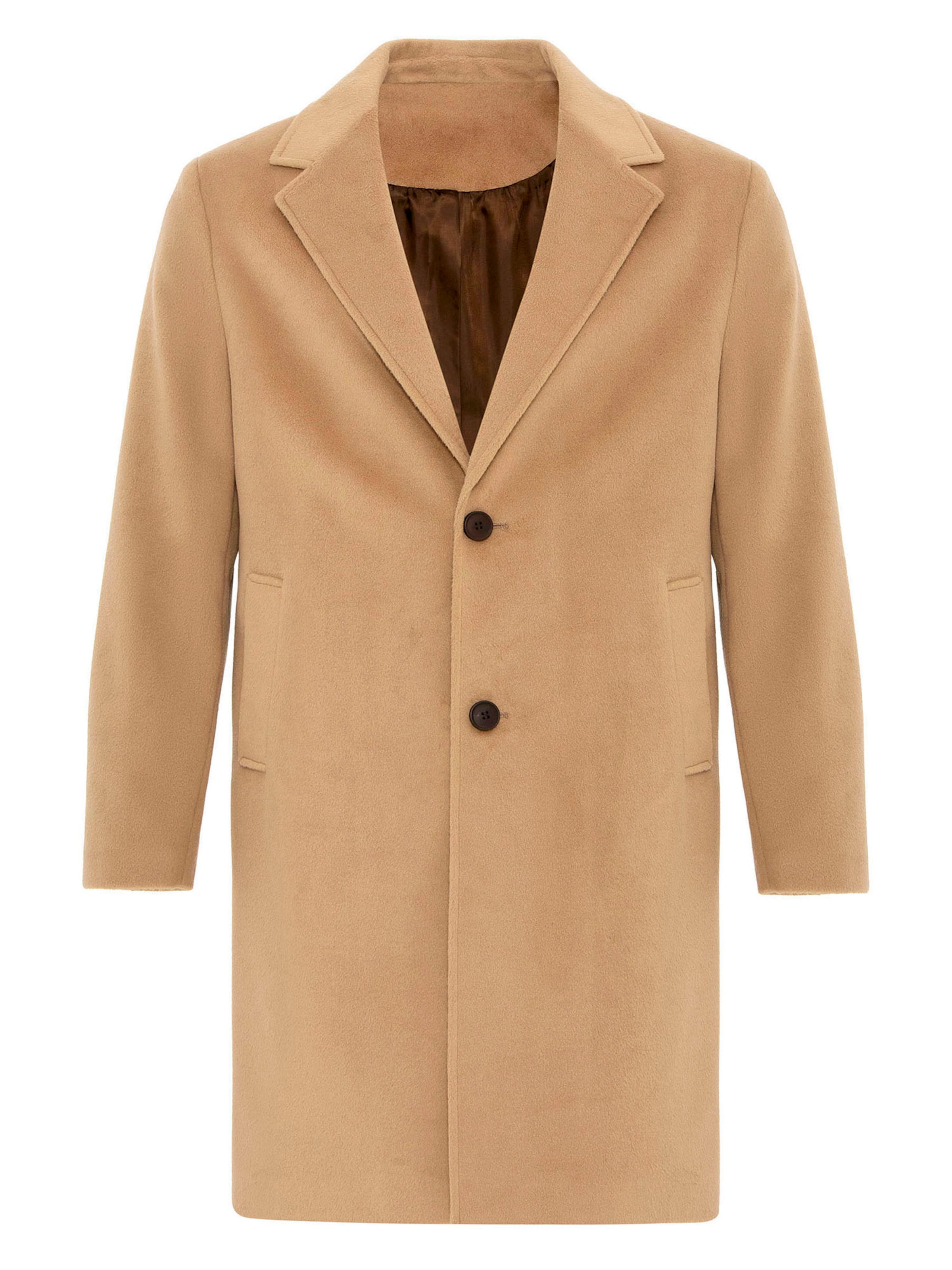 Antioch Ανοιξιάτικο και φθινοπωρινό παλτό σε καφέ: μπροστά