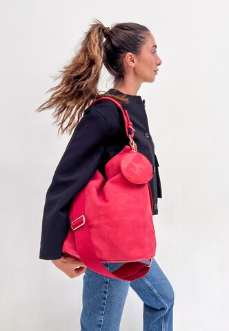 Fritzi aus Preußen Shoulder Bag 'Brigitte x fritzi Special Hobo01' in Red: front