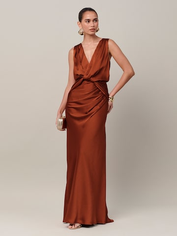 Sável Kleid 'FREDA' in Braun