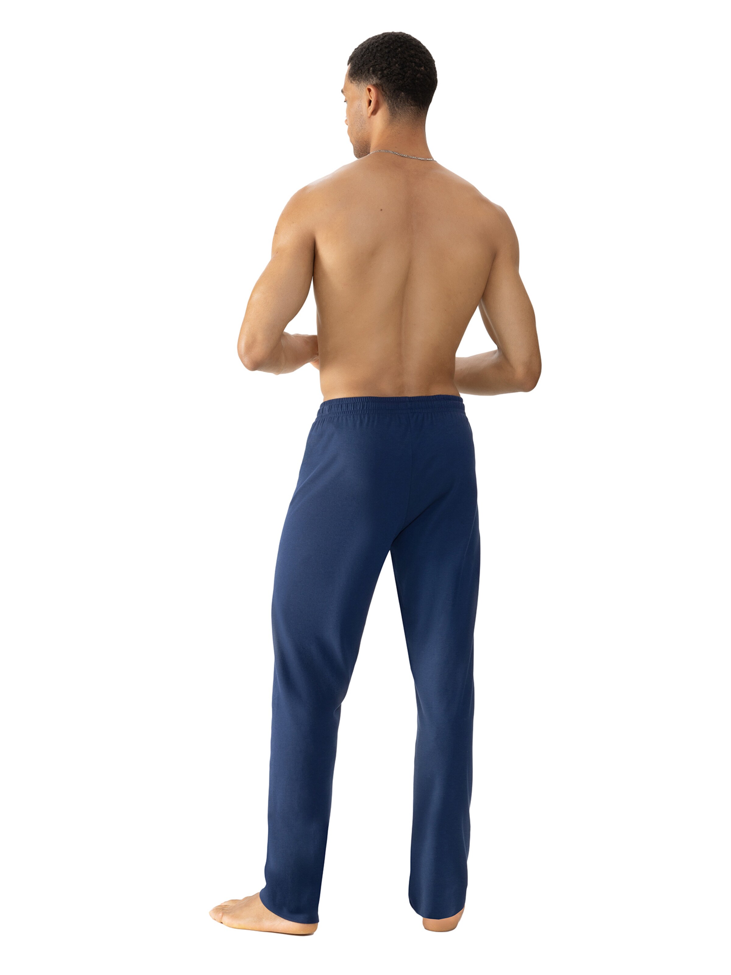 Mey Pyjamabroek 'Solid Night' in Blauw