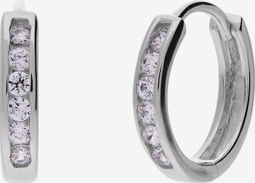 Lucardi Earrings in Silver: front