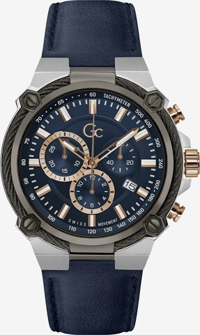 Gc Analoog horloge 'CableForce' in Blauw: voorkant