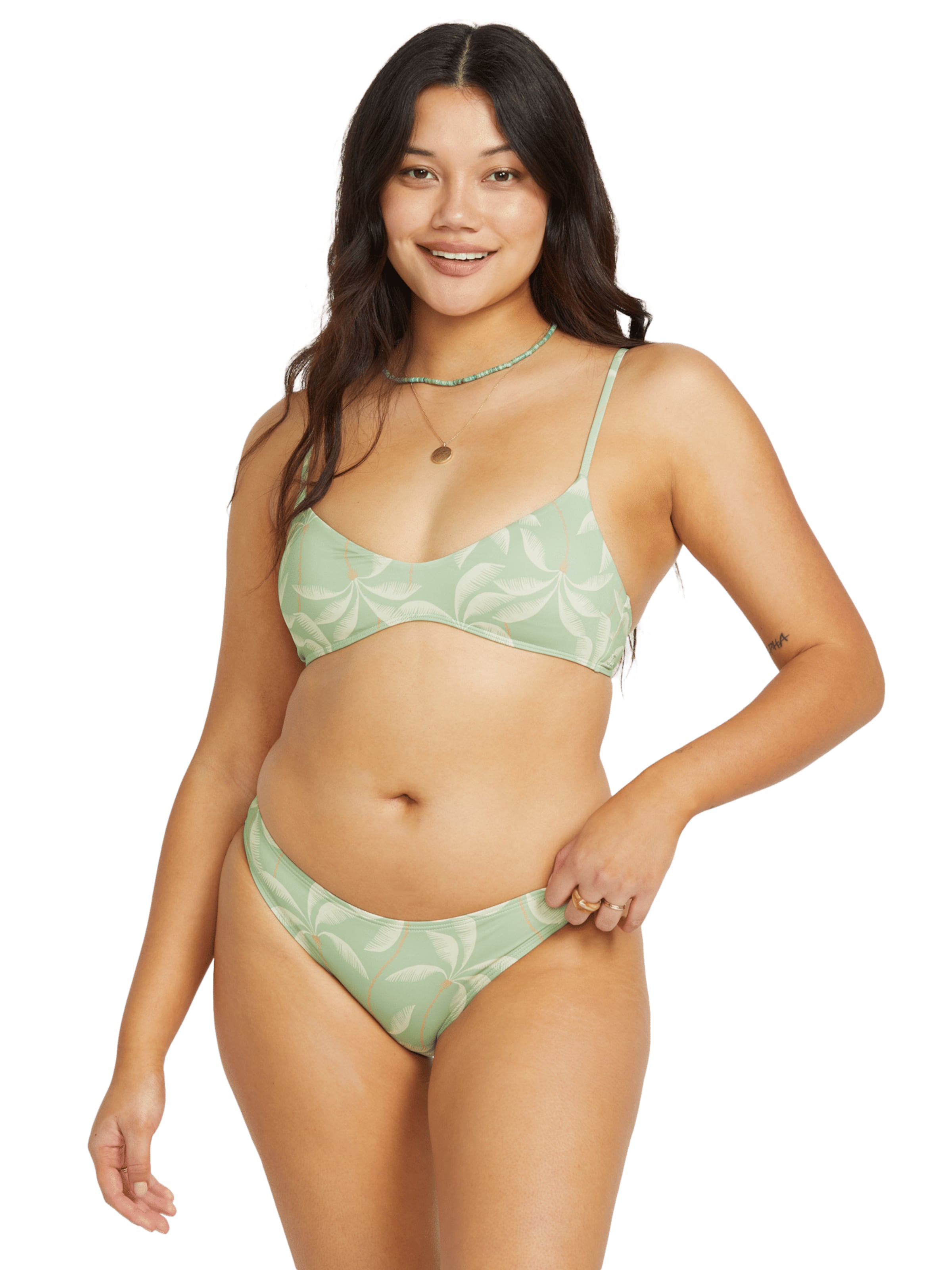 BILLABONG Balconette Bikinitop 'Gone Tropic' in Groen: voorkant