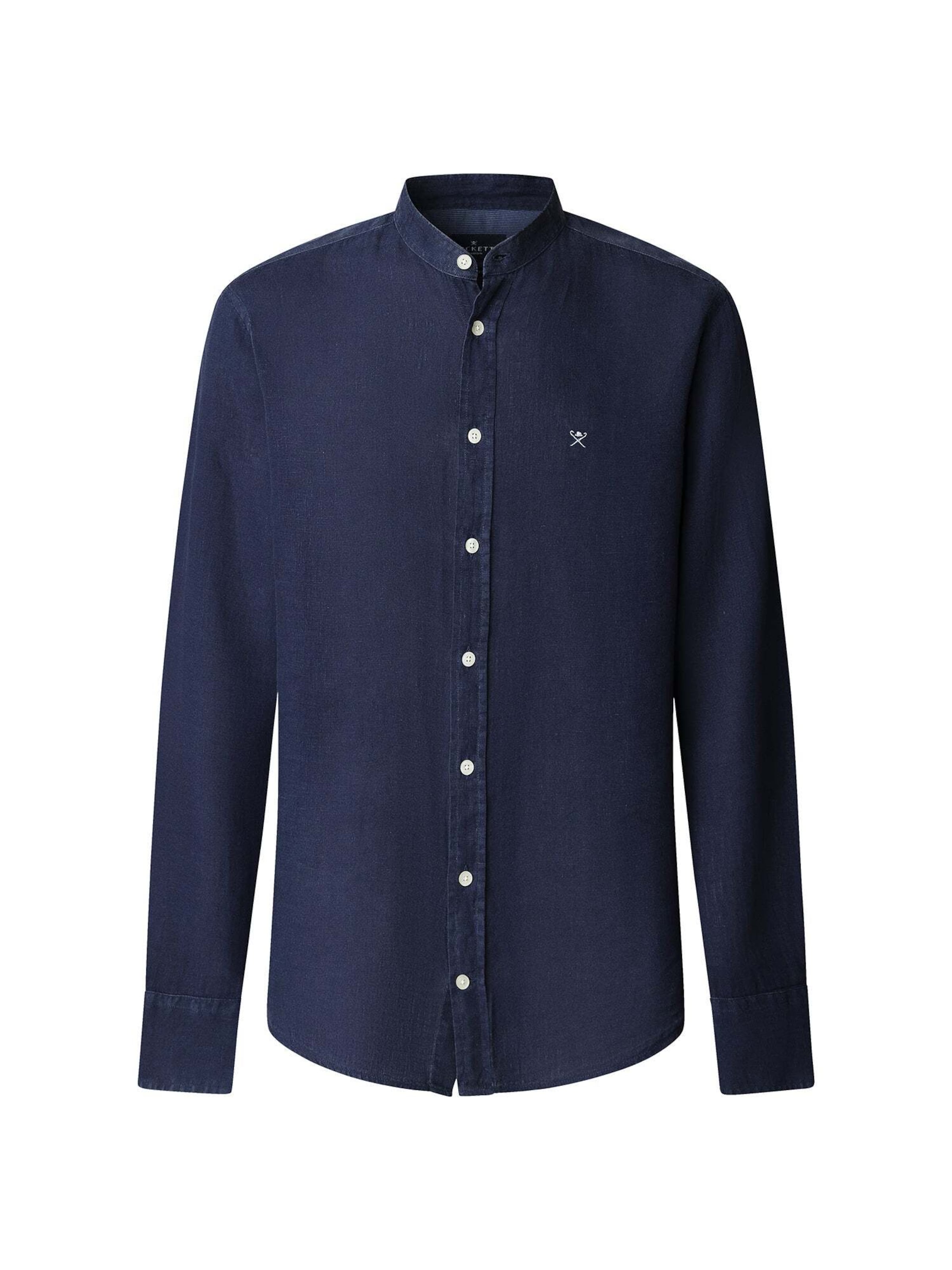 Hackett London Regular fit Overhemd in Blauw: voorkant